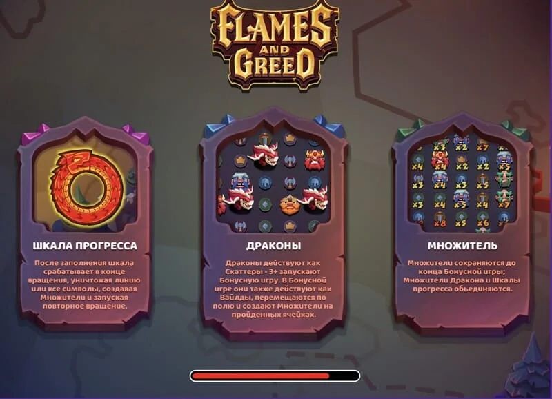 Flames and Greed - ჩატვირთვის ეკრანი